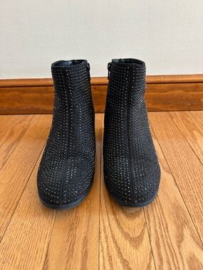 art class Black Studded Kids Ankle Boots
